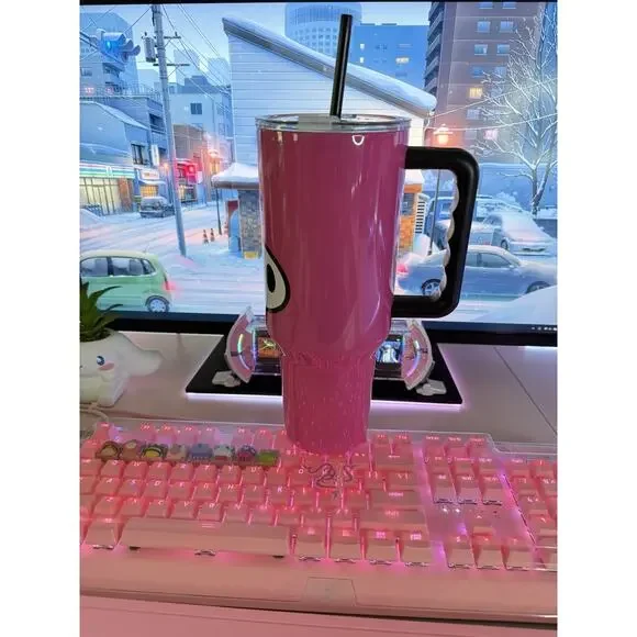 My Melody Stainless Steel Tumbler 40oz Pink  Hello Kitty & Friends 2024 Sanrio - Picture 6 of 11
